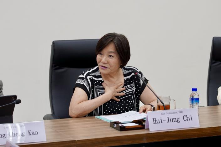 紀惠容副主任委員代表致詞表達真摯的歡迎。