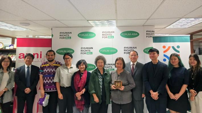 The NHRC delegation meets with the FORUM-ASIA’s Executive Director Ms. Mary Aileen D. Bacalso and her team in Bangkok