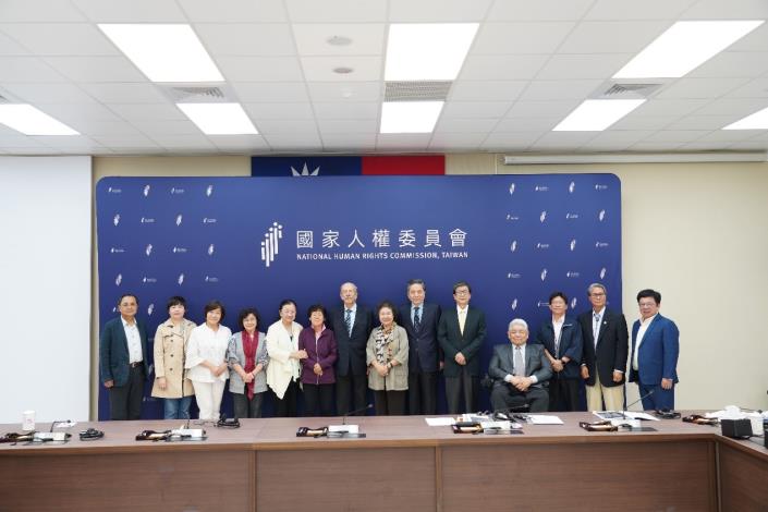 NHRC Commissioners with Dr. Van der Wees and Ms. Chen